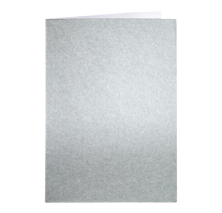 Carte de correspondance Papicolor double 105x148mm argent métallisé 6 pièces