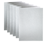 Correspondentiekaart Papicolor dubbel 105x148mm metallic zilver pak à 6 stuks