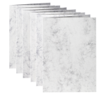 Papicolor Correspondence Card Double 105x148mm Marble Grey 6 Pieces
