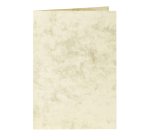 Carte de correspondance Papicolor double 105x148mm ivoire marbré 6 pièces