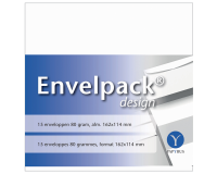 Enveloppe Papyrus Envelpack Design 894406 C6 114x162mm blanc 15 pièces