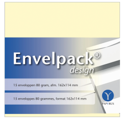 Enveloppe Papyrus Envelpack Design 894400 C6 114x162mm ivoire 15 pièces