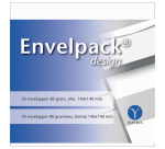 Papyrus Envelope Envelpack Square Design 894416 140x140mm White 10 Pieces