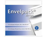 Envelop Papyrus Envelpack Design vierkant 140x140mm wit 894416 10 stuks