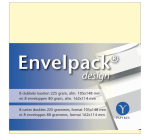 Cartes double + enveloppe Papyrus Envelpack Design 894430 C6 114x162mm ivoire 8 pièces