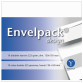 Carte double Papyrus Envelpack Design carré 130x130mm blanc 894466 10 pièces