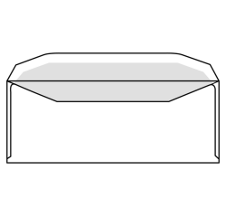 Enveloppe IEZZY C5/6 114x229mm fenêtre à droite gommé blanc 500 pièces.