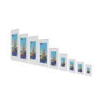 Fotolijst MAUL design 70x100cm aluminium frame zilver