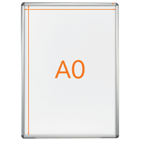 Porte-affiches clipsable Nobo Premium Plus A0 118x84,1cm aluminium