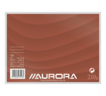 Fiche Système Aurora 200x150mm ligné + marge en-tête rouge 210g blanc 100 feuilles