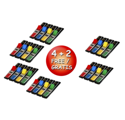 Indextabs Post-it 6834 11.9x43.1mm 4+2 gratis 35 tabs per dispenser
