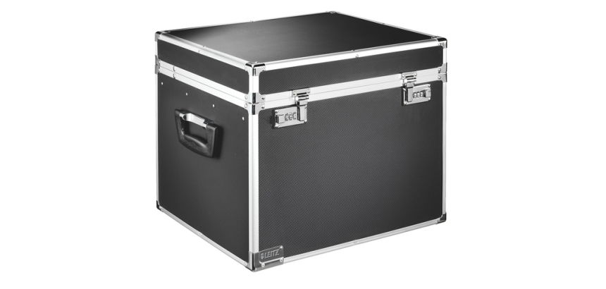 Malle de rangement dossiers suspendus Leitz 6714 noir