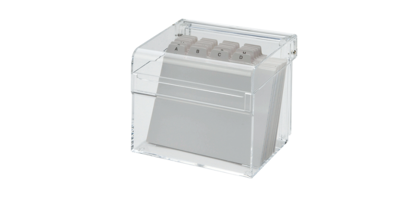 MAUL A7 card box + transparent acrylic index