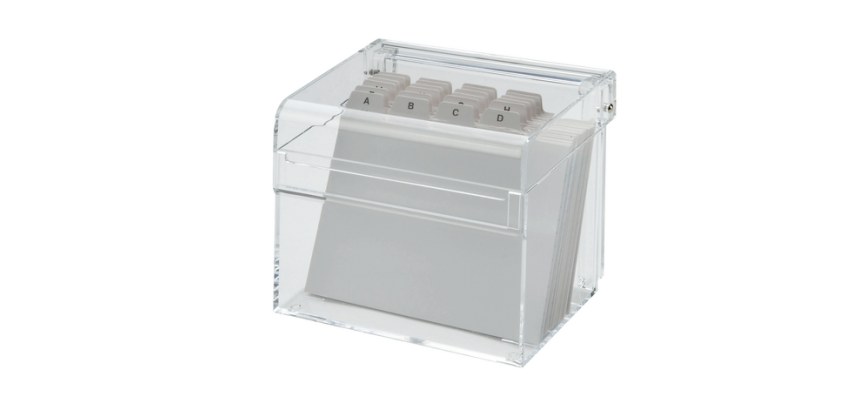 Kaartenbak Maul met index DIN A7 acryl