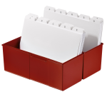Card box, A5 landscape, plastic