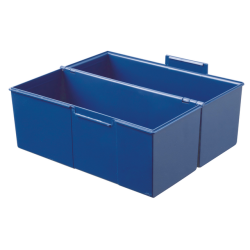 Boîte à fiches Han Large A5 plastique bleu