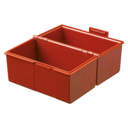 Boîte à fiches Han Large A6 plastique rouge