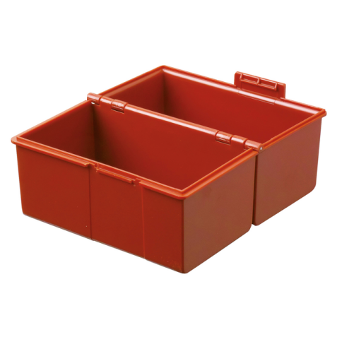 Boîte à fiches Han Large A6 plastique rouge