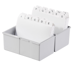 Boîte à fiches, A6 paysage, plastique