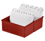 Kaartenbak, A7 liggend, voor 300 kaarten, kunststof