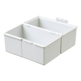 Boîte à fiches Han large A7 plastique gris clair