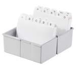 Card box, A7 landscape, plastic