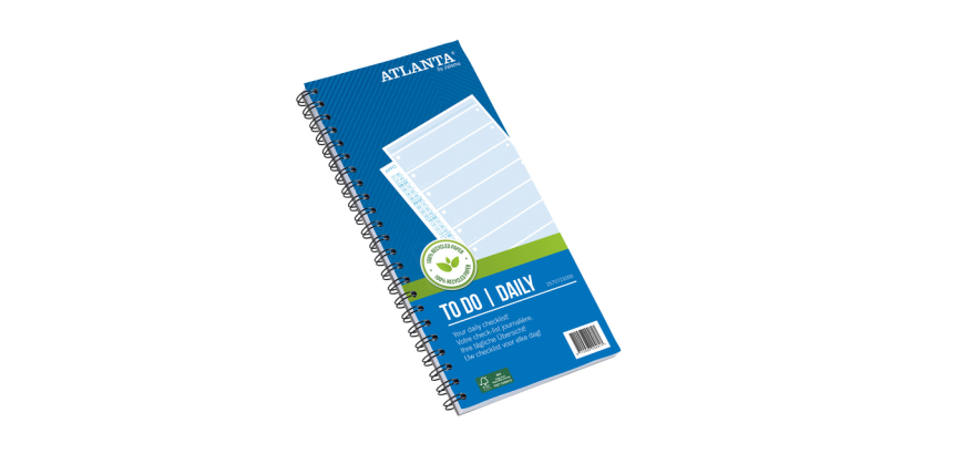 Dinge zu tun Djois Atlanta Heute recycelt 140x297mm 125 Blätter 70g blau