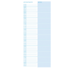 Dinge zu tun Djois Atlanta Heute recycelt 140x297mm 125 Blätter 70g blau