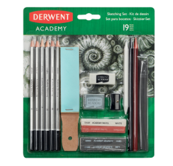 Grafietschetsset Derwent Academy 19-delig