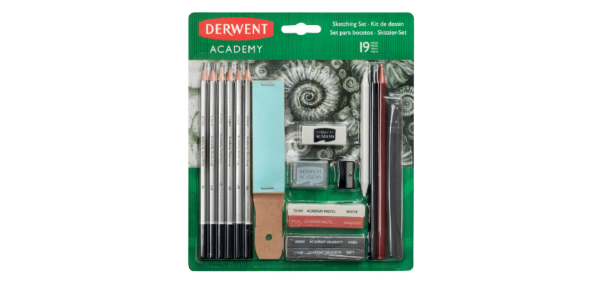 Grafietschetsset Derwent Academy 19-delig