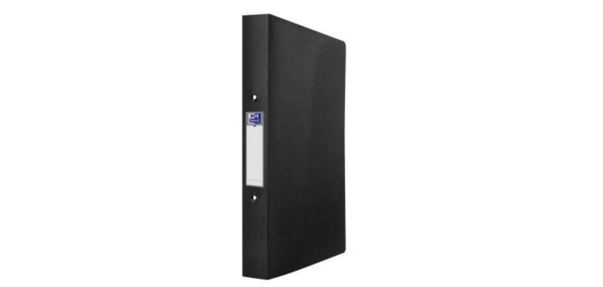 OXFORD Urban Ordner A4 40mm 2 mec-O-Ringe 30mm undurchsichtig schwarz 30mm schwarz