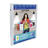 Presentatieringband Oxford Polyvision A4 4-rings O-mech 20mm transparant