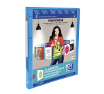 Classeur présentation Oxford Polyvision A4 4 anneaux méc-O 15mm bleu