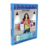 Oxford Polyvision Presentation Binder A4 4 O-ring 15mm Blue