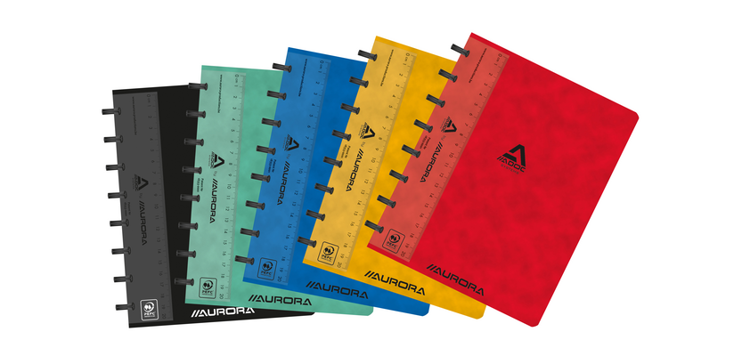 Cahier ADOC Classic A5 carreau 4x8mm 144 pages 90g assorti