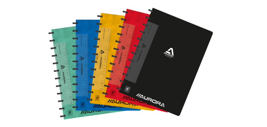 ADOC Classic A4 Notebook squared 4x8mm 144 pages 90g assorted