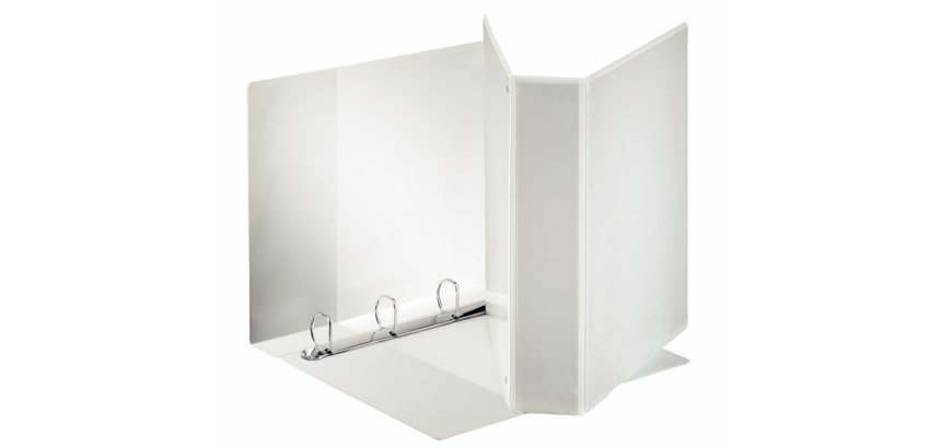 Esselte Essentials Panorama-Ordner A4, 4 mechanische D-Ringe, 60 mm, weiß