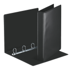 Classeur panorama Esselte Essentials A4 4 anneaux méc-D 30mm noir - Dos 50mm