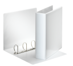 Esselte Essentials Panorama-Ordner A4 4-Ring-Mechanik D 50mm weiß - Rücken 75mm