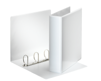 Classeur panorama Esselte Essentials A4 4 anneaux méc-D 50mm blanc