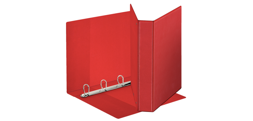 Esselte A4 Panorama Binder 4 D-Ring 30mm PP Red