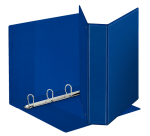 Classeur panorama Esselte A4 4 anneaux méc-D 30mm PP bleu