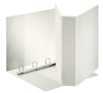 Classeur panorama Esselte A4 4 anneaux méc-D 40mm PP blanc