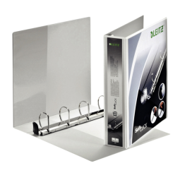 Presentatieringband Leitz SoftClick A4 Maxi 4-rings D-mech 40mm wit