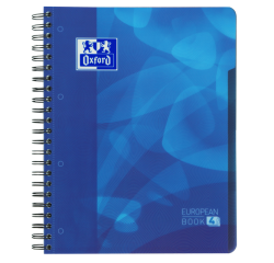 Projectboek Oxford School A4+ lijn 4-gaats 240 pagina's 80gr blauw