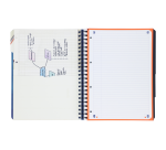 Projectboek Oxford School A4+ lijn 4-gaats 240 pagina's 80gr blauw