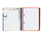 Oxford School Project Notebook A5+ ruled 6 holes 240 pages blue