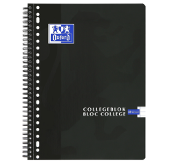 Bloc de cours Oxford A4+ ligné 23 perf 160 pages noir