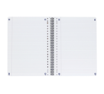 Collegeblok Oxford School A4+ lijn 23-gaats 160 pagina's 80gr zwart