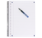 Collegeblok Oxford School A4+ lijn 23-gaats 160 pagina's 80gr zwart